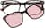 Front view of Square Clip-on Sunglasses 99117825 in Tortoiseshell thumbnail