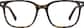 Front view without clip-on of Square Clip-on Sunglasses 99117825 in Tortoiseshell thumbnail