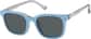 Angle view of Square Clip-on Sunglasses 99117912 in Gray thumbnail