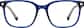 Front view without clip-on of Lentes de Sol cuadradas con lentes de clip 99117916 in Azul thumbnail