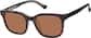 Angle view of Lentes de Sol cuadradas con lentes de clip 99117921 in Negro thumbnail