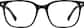 Front view without clip-on of Lentes de Sol cuadradas con lentes de clip 99117921 in Negro thumbnail