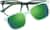 Front view of Square Sunshades 99118024 in Green thumbnail