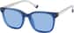 Angle view of Square Clip-on Sunglasses 99118116 in Blue thumbnail