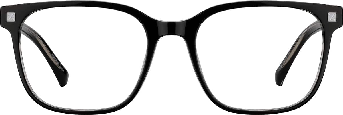 Front view without clip-on of Square Sunshades 99118121 in Black