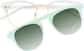 Front view of Clip-On Sunglasses 99118423 in Transparent Sage Green and Clear thumbnail
