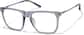 Angle view of Square Glasses 99119012 in Transparent Gray thumbnail