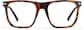 Front view of Lentes cuadrados 99119025 in Carey thumbnail