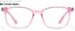 Front view of Haven Glasses 99119919 in Pink thumbnail