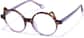 Angle view of Cattitude Glasses 99120017 in Purple thumbnail