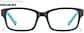 Front view of Wonder Glasses 99120121 in Black thumbnail