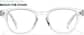 Front view of Clarity Glasses 99120923 in Clear thumbnail