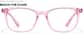 Front view of Haven Glasses 99121319 in Pink thumbnail
