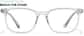 Front view of Haven Glasses 99121323 in Clear thumbnail