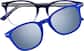 Front view of Polarized Magnetic Clip On Glasses 99121516 in Blue thumbnail