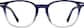 Front view without clip-on of Polarized Magnetic Clip On Glasses 99121516 in Blue thumbnail