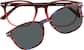 Front view of Polarized Magnetic Clip On Glasses 99121518 in Red thumbnail