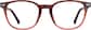 Front view without clip-on of Polarized Magnetic Clip On Glasses 99121518 in Red thumbnail