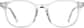 Front view without clip-on of Polarized Magnetic Clip On Glasses 99121523 in Clear thumbnail