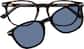 Front view of Polarized Magnetic Clip On Glasses 99121525 in Tortoiseshell thumbnail