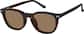 Angle view of Polarized Magnetic Clip On Glasses 99121825 in Tortoiseshell thumbnail