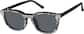 Angle view of Polarized Magnetic Clip On Glasses 99121921 in Black thumbnail