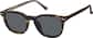 Angle view of Polarized Magnetic Clip On Glasses 99122015 in Brown thumbnail