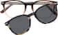 Front view of Polarized Magnetic Clip On Glasses 99122015 in Brown thumbnail