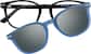 Front view of Polarized Magnetic Clip On Glasses 99122121 in Black thumbnail