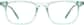 Front view without clip-on of Kids Clip On Eyeglasses 99122224 in Green thumbnail