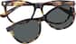 Front view of Kids Clip On Eyeglasses 99122325 in Tortoiseshell thumbnail