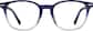 Front view without clip-on of Polarized Magnetic Clip On Eyeglasses 99122416 in Blue thumbnail
