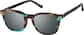Angle view of Polarized Magnetic Clip On Eyeglasses 99122425 in Tortoiseshell thumbnail