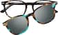 Front view of Polarized Magnetic Clip On Eyeglasses 99122425 in Tortoiseshell thumbnail