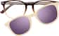 Front view of Polarized Magnetic Clip On Eyeglasses 99122615 in Brown thumbnail