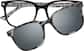 Front view of Polarized Magnetic Clip On Eyeglasses 99122821 in Black thumbnail