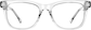Front view without clip-on of Acetate Square Magnetic Clip On Sunglasses  99123123 in Clear  thumbnail