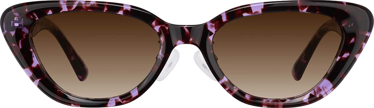 Image of Patterned Cat-eye Glasses
