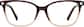 Front view without clip-on of Lunettes de soleil magnétiques Clip solaire en forme d’œil de chat 99123315 in Brun thumbnail
