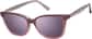 Angle view of Cat-Eye Magnetic Clip-On Sunglasses 99123317 in Purple thumbnail
