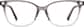 Front view without clip-on of Cat-Eye Magnetic Clip-On Sunglasses 99123317 in Purple thumbnail
