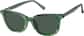 Angle view of Lunettes de soleil magnétiques Clip solaire en forme d’œil de chat 99123324 in Verte thumbnail