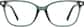 Front view without clip-on of Lunettes de soleil magnétiques Clip solaire en forme d’œil de chat 99123324 in Verte thumbnail