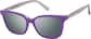 Angle view of Cat-Eye Magnetic Clip-On Sunglasses 99123417 in Purple thumbnail