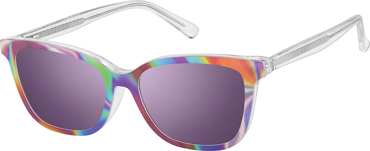 Clear Cat-Eye Magnetic Clip-On Sunglasses #99123423 | Zenni Optical