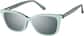 Angle view of Lunettes de soleil magnétiques Clip solaire en forme d’œil de chat 99123424 in Verte thumbnail