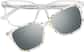 Front view of Lunettes de soleil magnétiques Clip solaire en forme d’œil de chat 99123523 in Transparente thumbnail