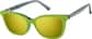 Angle view of Lunettes de soleil magnétiques Clip solaire en forme d’œil de chat 99123524 in Verte thumbnail