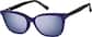 Angle view of Lunettes de soleil magnétiques Clip solaire en forme d’œil de chat 99123621 in Noir thumbnail