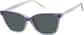Angle view of Cat-Eye Magnetic Clip-On Sunglasses 99123623 in Clear thumbnail
